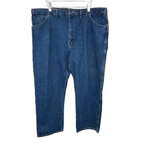 Dickies jeans men's 48/30 carpenter relaxed fit straight leg blue denim NEW